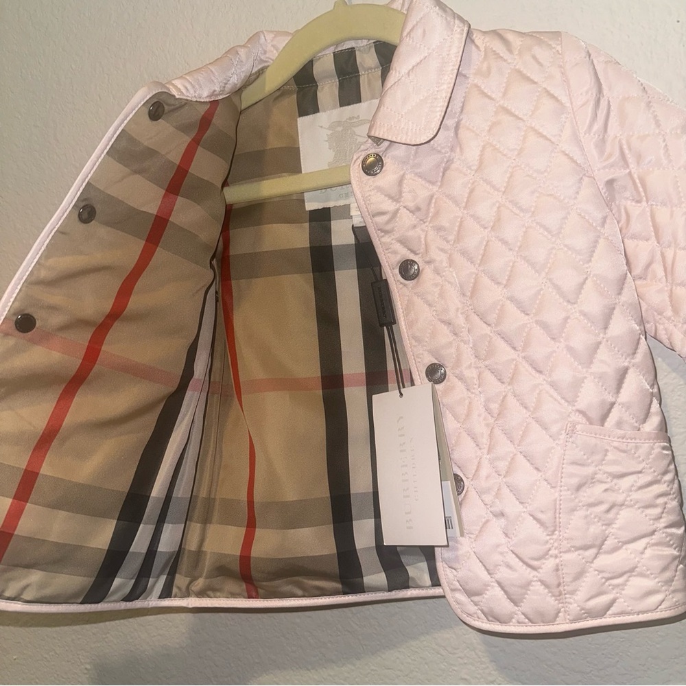Burberry Colin Quilted Jacket in Ice Pink - Picture 5 of 7
